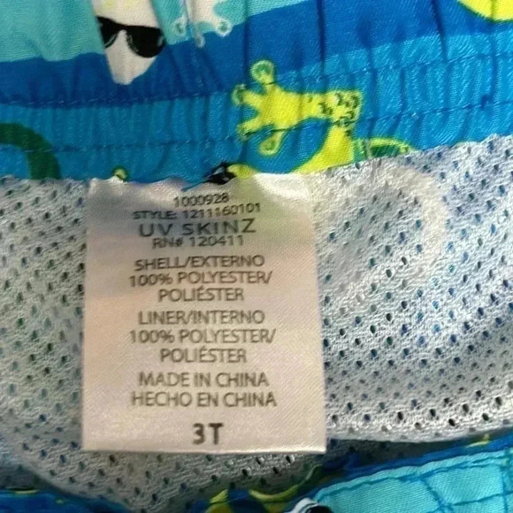 UV  Skinz - Boys Beach Shorts - swim trunks. Size 3 - Picture 2 of 3